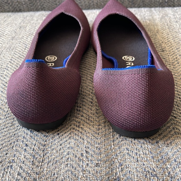 Rothy's The Point Ballet Flats Women’s Deep Purple Textile Size: 9.5 - Picture 10 of 16